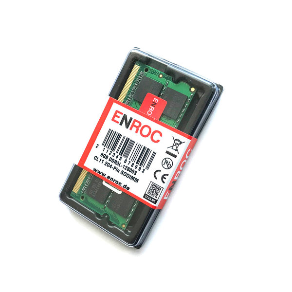 Enroc 8GB ERC-400 DDR3L 1600MHz 1.35V PC3L-12800S SODIMM Arbeitsspeicher RAM