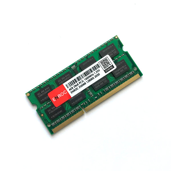 Enroc 4GB ERC-400 DDR3L 1600MHz 1.35V PC3L-12800S SODIMM Arbeitsspeicher RAM