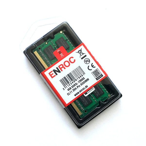 ENROC A400-S1 4GB DDR3L PC-12800 1600 MHz 1.35V 204-PIN SO-DIMM Notebook Arbeitsspeicher