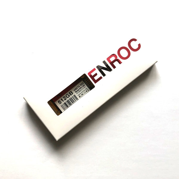 Enroc 512GB ERC-500 mSATA Mini SSD SATA III 6b/s 3D-NAND TLC interne SSD Festplatte