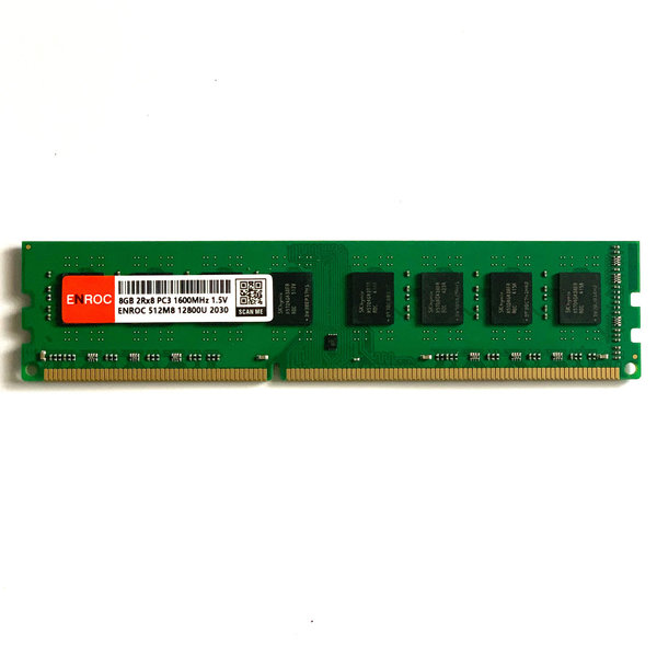 Enroc ERC-400 8GB DDR3 PC3-12800U 1600MHz 1.5V Long DIMM Desktop RAM