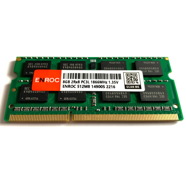 Enroc 8GB DDR3L 1866MHz 1.35V SODIMM RAM Arbeitsspeicher