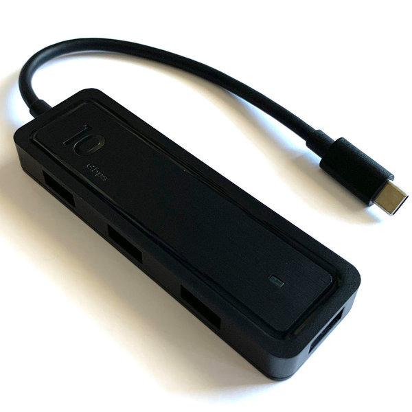 Enroc ERC-6000 6-in-1 USB-C Multiport Adapter für PC und MAC Systeme, schwarz