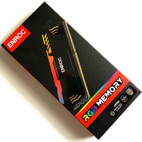 Enroc 16GB DDR4 3200MHz XMP 2.0 RGB UDIMM RAM Gaming Arbeitsspeicher