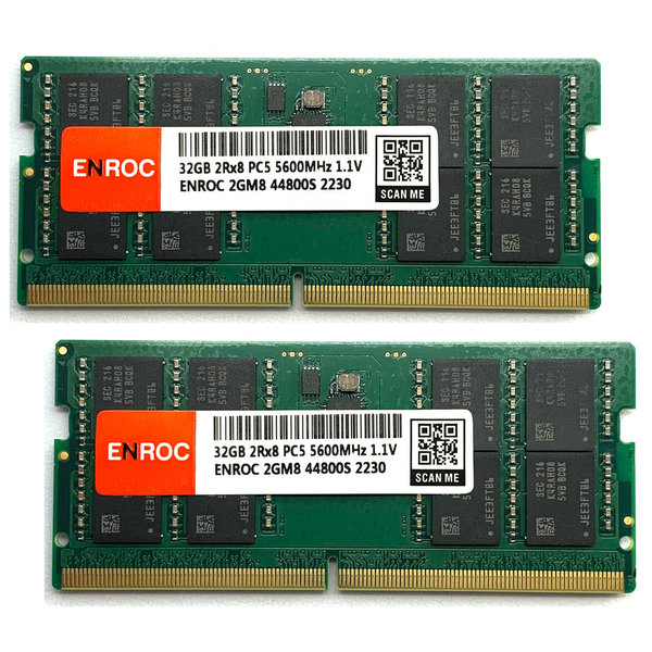 Enroc ERC5600 64GB (2x32GB) Kit DDR5 5600MHz 1.1V SODIMM RAM